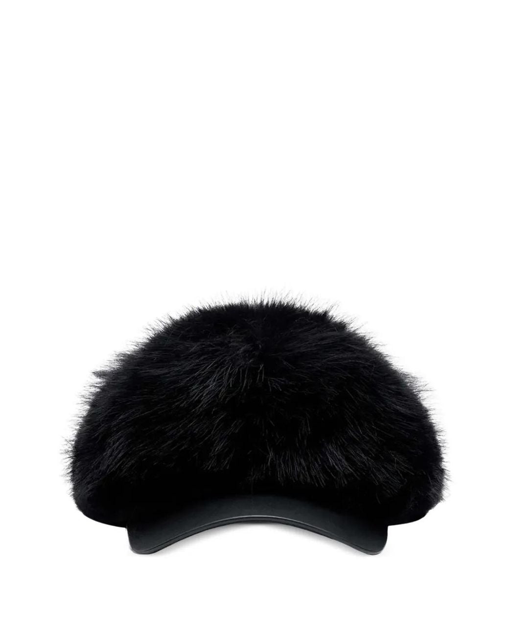 Comme des Garçons Black Faux-Fur Baseball Cap