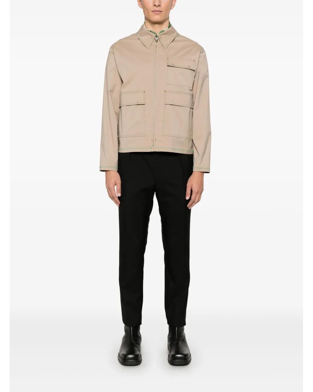 Fursac Natural Zip-Up Jacket for men