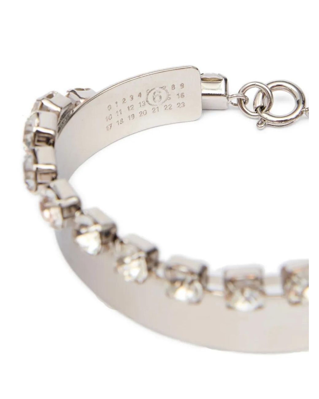 MM6 by Maison Margiela White Rhinestone Bracelet