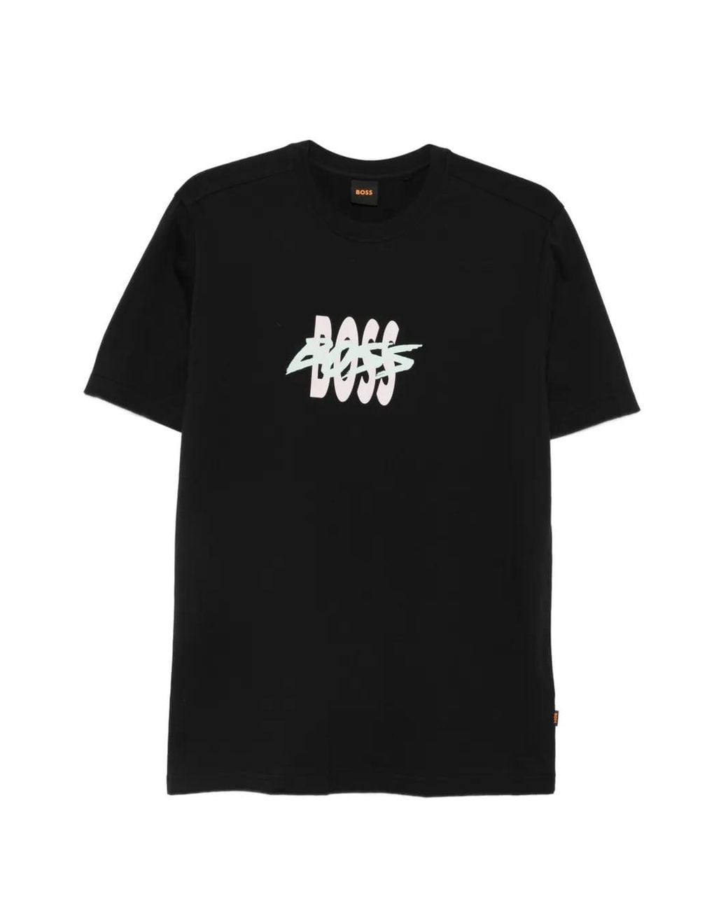 Boss Black Logo-Artwork T-Shirt for men