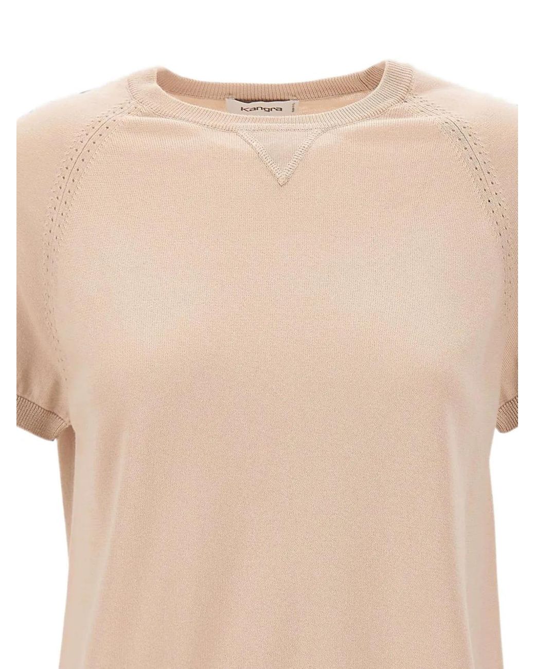 Kangra Natural Kurzärmeliger Pullover