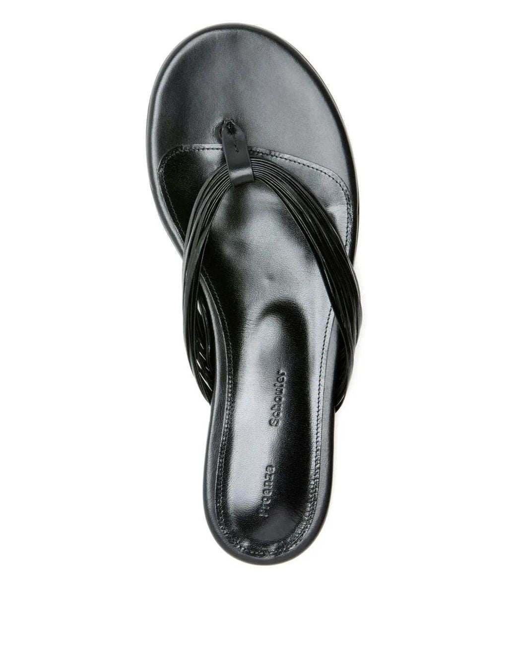 Proenza Schouler White Fringe-Detail Flip Flops