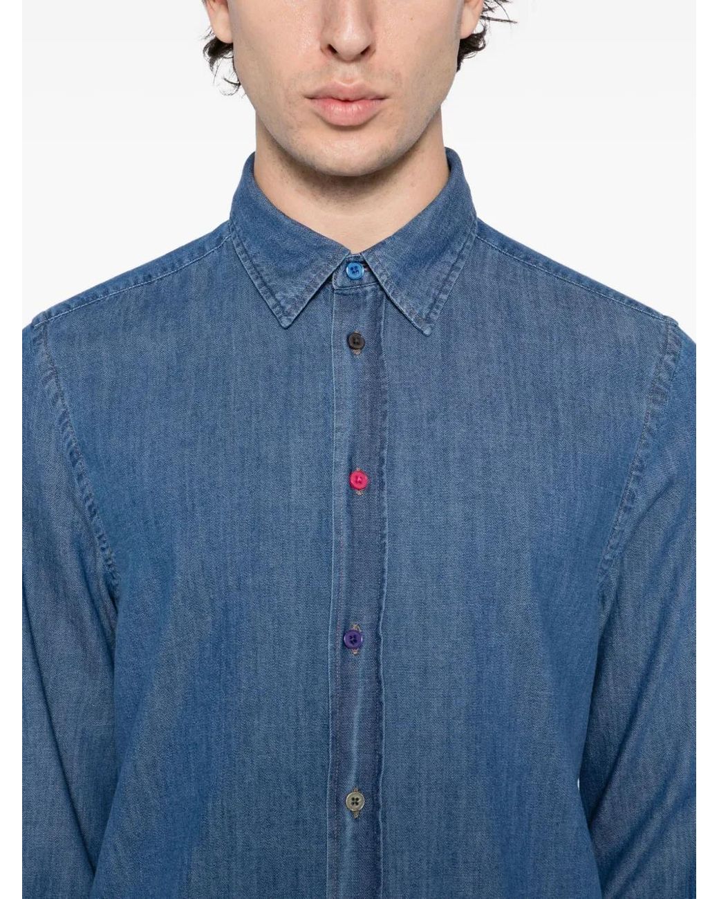 Paul Smith Blue Denim Shirt for men