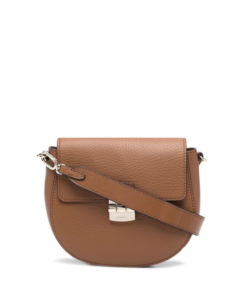 Furla Pebbleleather Singlestrap Shoulder Bag in Brown Lyst Canada