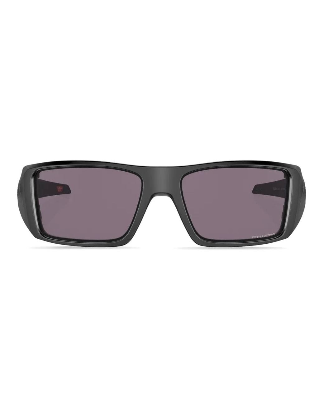 Oakley Black Heliostat Rectangle-Frame Sunglasses
