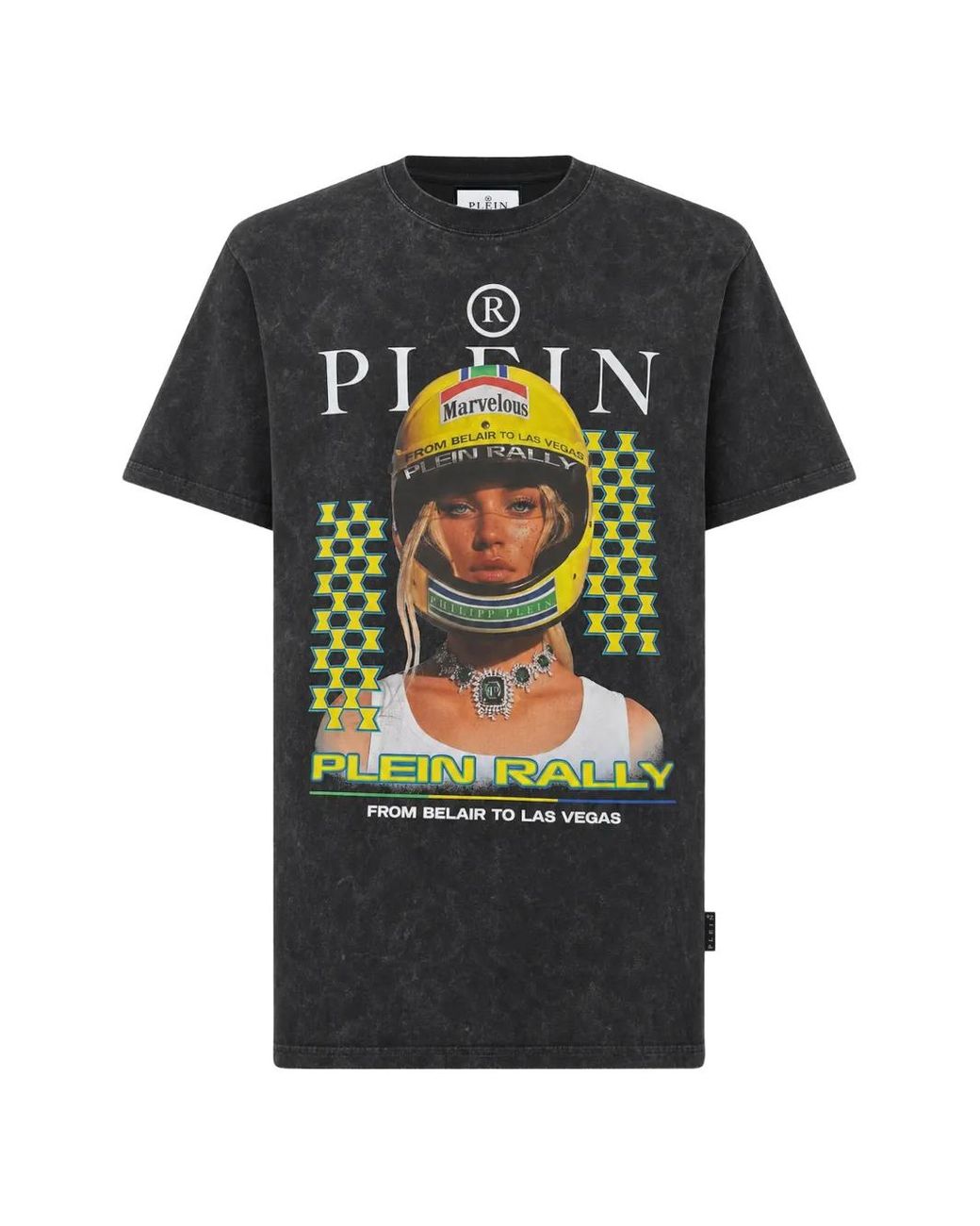 Philipp Plein Black T-Shirt Las Vegas Rally for men