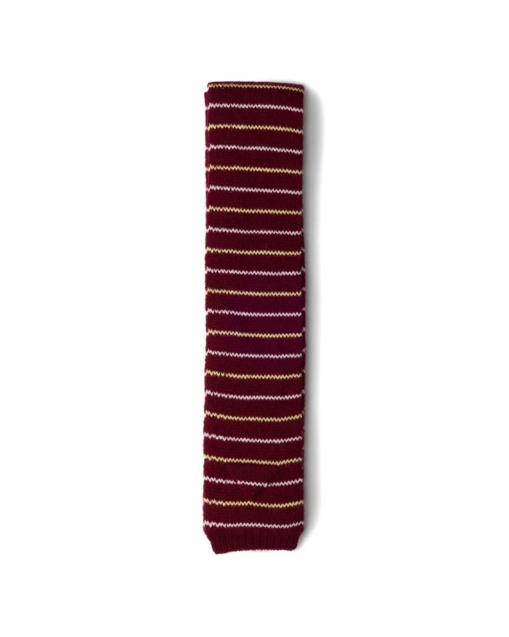 Prada Red Cashmere Scarf