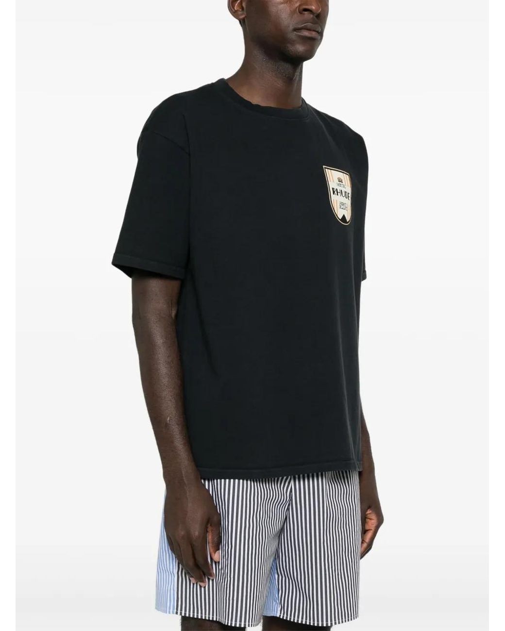 Rhude Black 'Mont-Blanc Hotel T-Shirt T-Shirt for men
