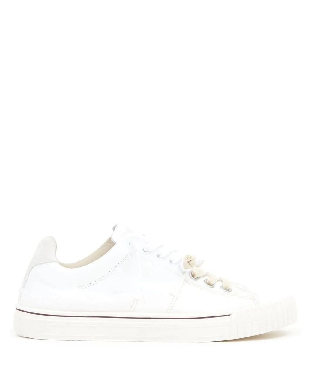 Maison Margiela White New Evolution Lace-Up Sneakers