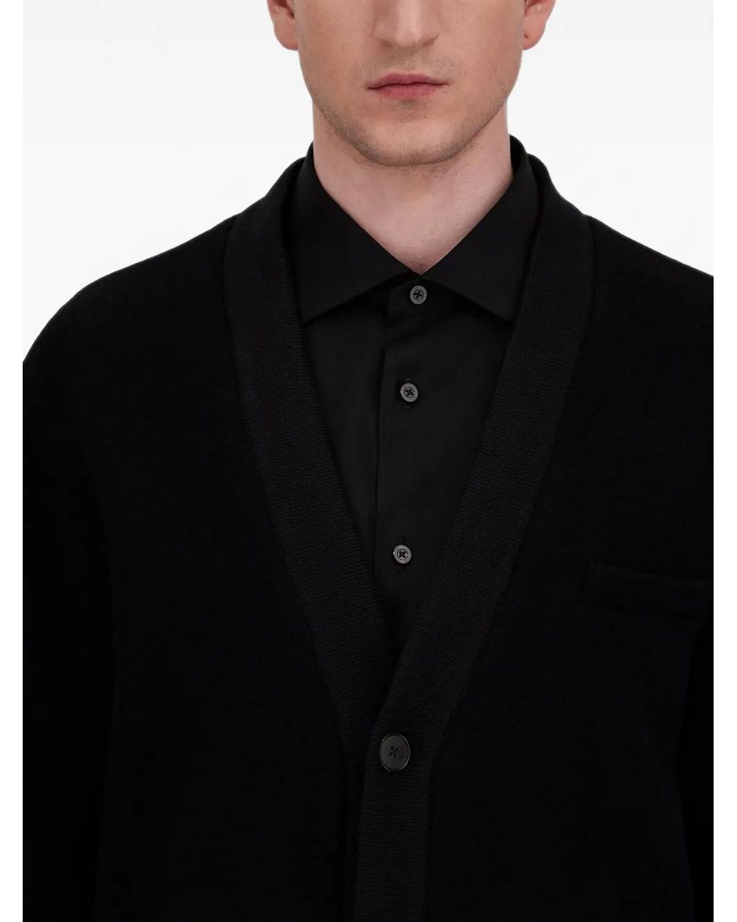 Herno Black Double-Faced Twill Jacket for men
