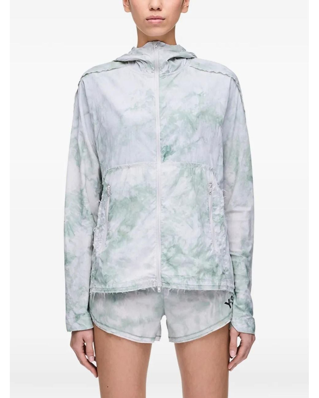 Y-3 Blue Aop Running Jacket