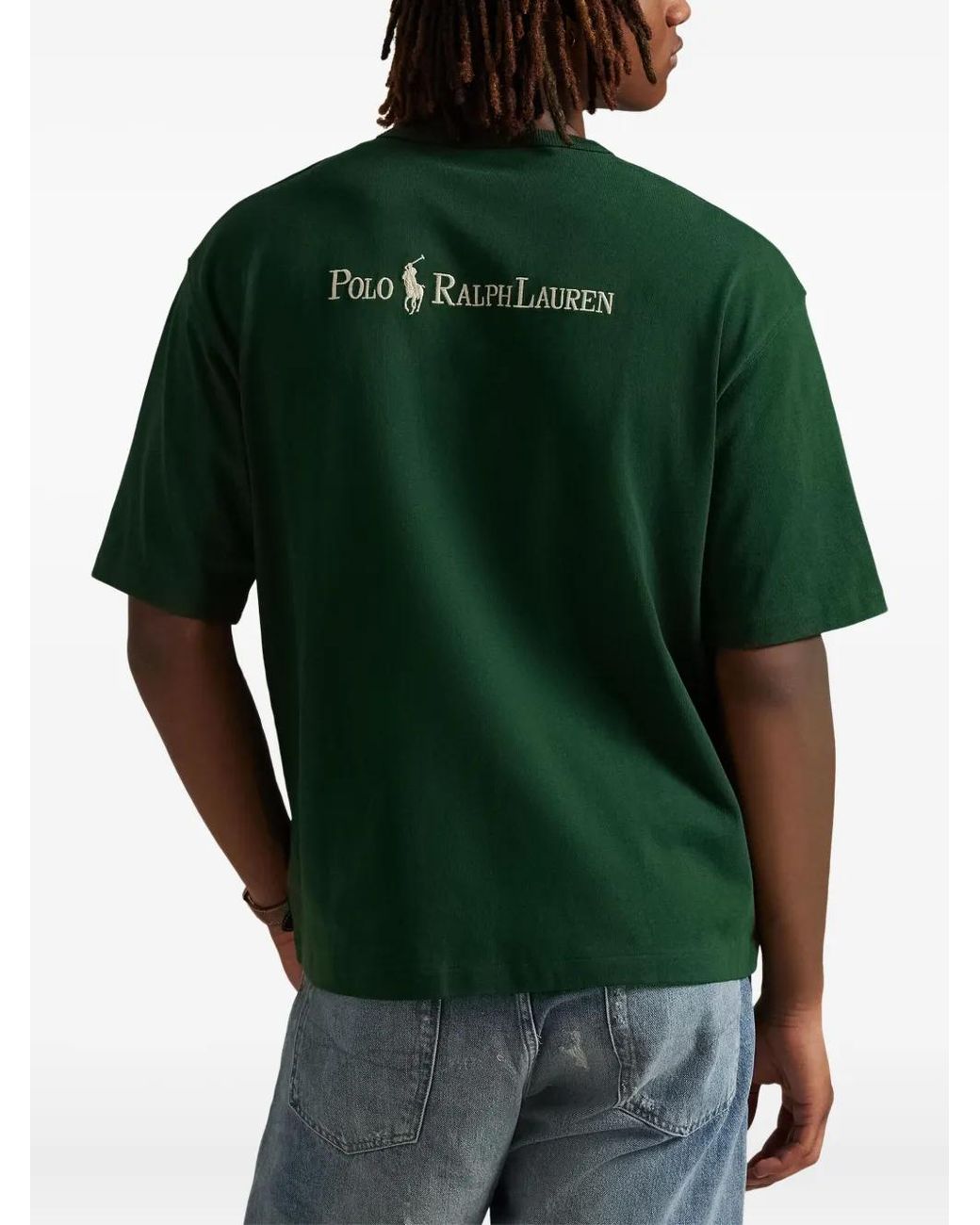 Polo Ralph Lauren Green Short-Sleeve Crew-Neck T-Shirt for men