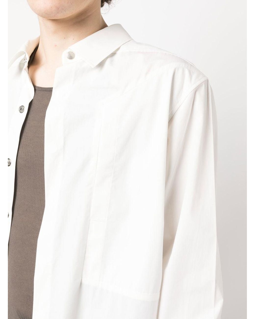 激安価格の Rick Owens UFW Print Patch Pocket Shirt ナイロン