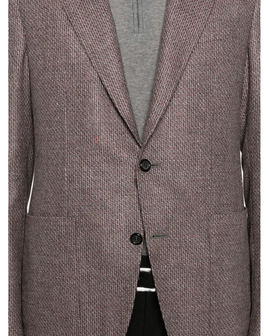 Canali Brown Wool Blazer for men