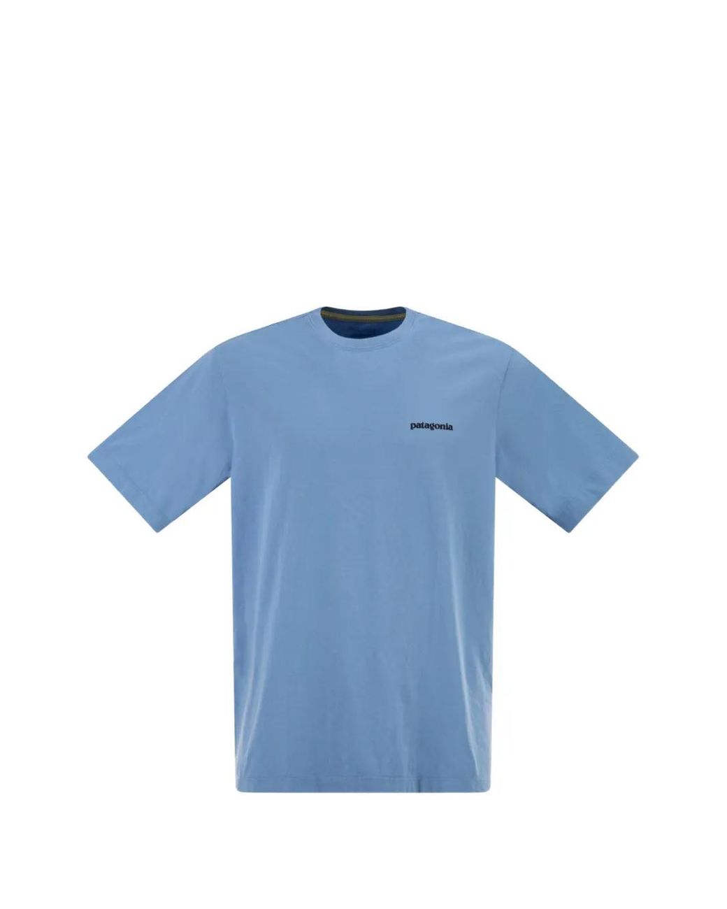 Patagonia Blue P-6 Print Cotton T-Shirt for men