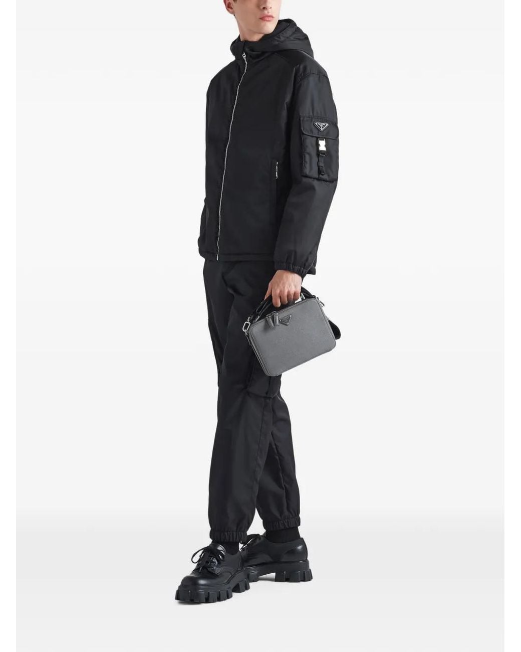 Prada Black Re-Nylon Pants for men