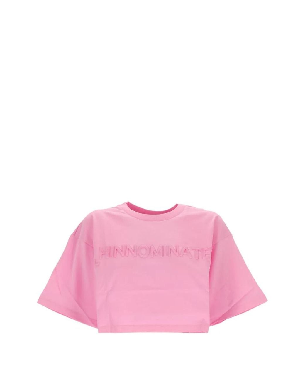 hinnominate Pink Logo Crop Top