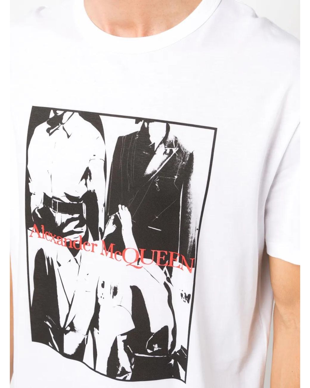 McQueen White T-shirt for men