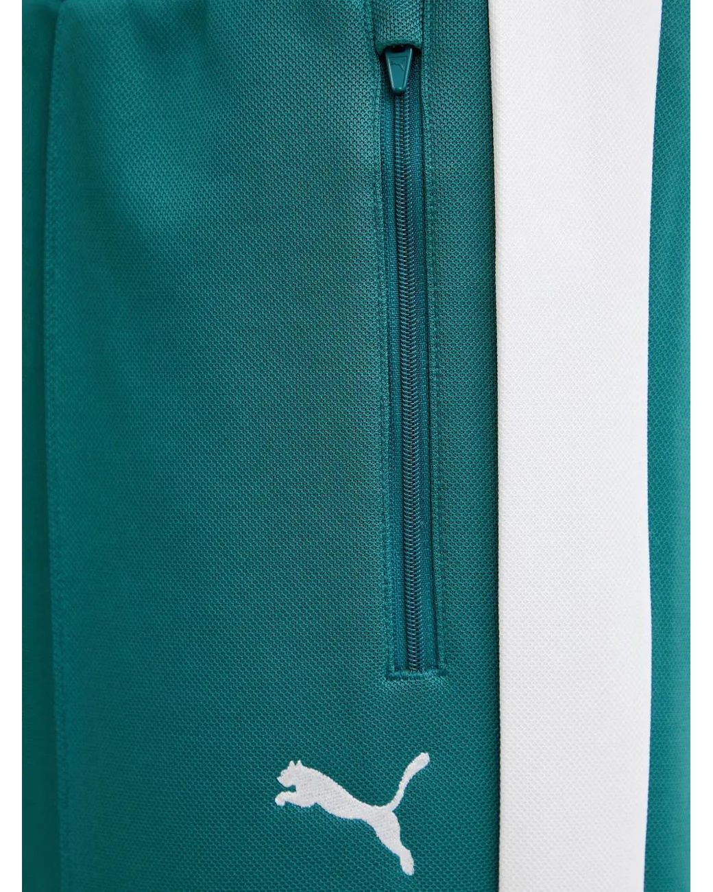 PUMA Green T7 Logo-Embroidered Side-Stripe Track Pants for men