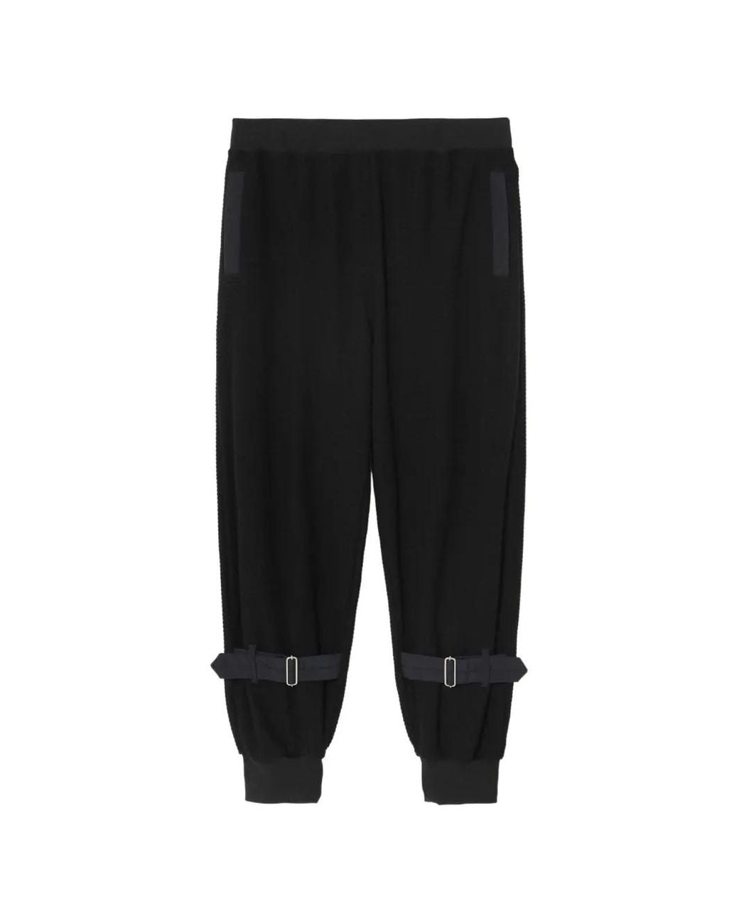Undercover Black Buckle-Detail Track Pants for men