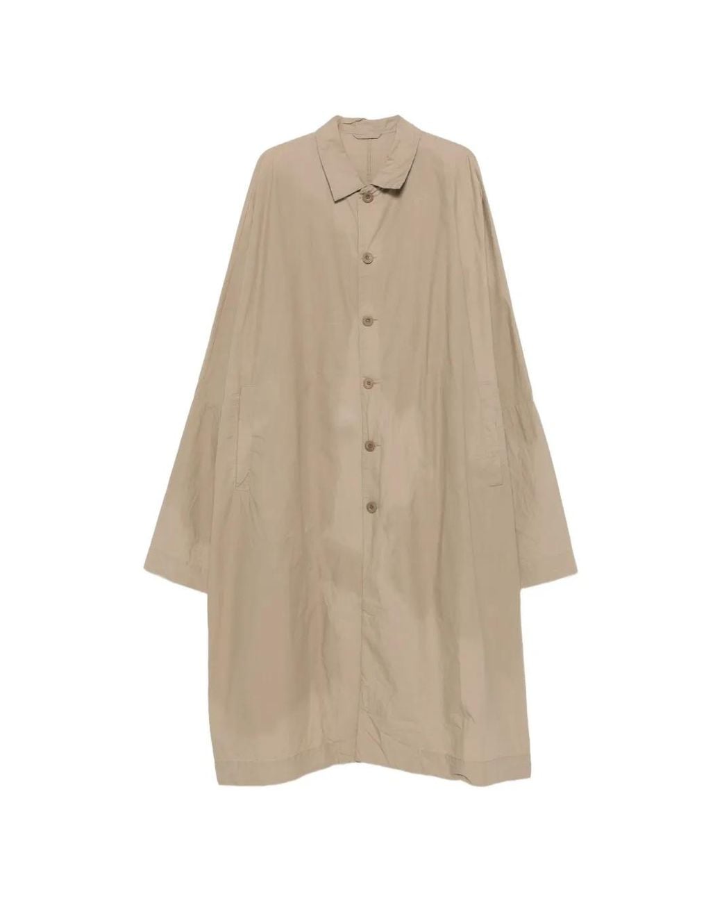 Casey Casey Natural Button-Up Oversized Coat for men