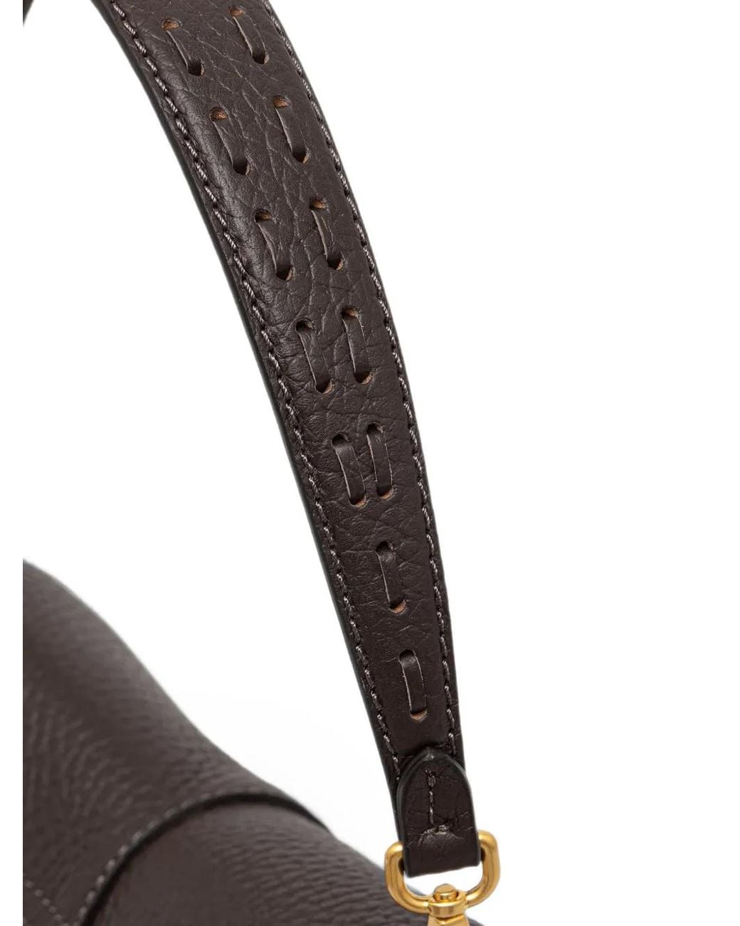 Gianni Chiarini Black Medium Helena Round Pebbled-Leather Shoulder Bag