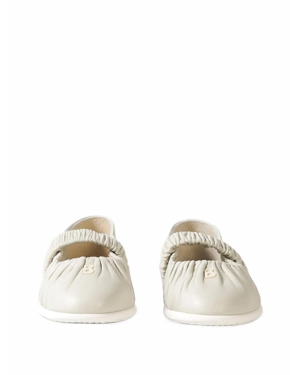 Bogner White Vienna Leather Ballet Flats