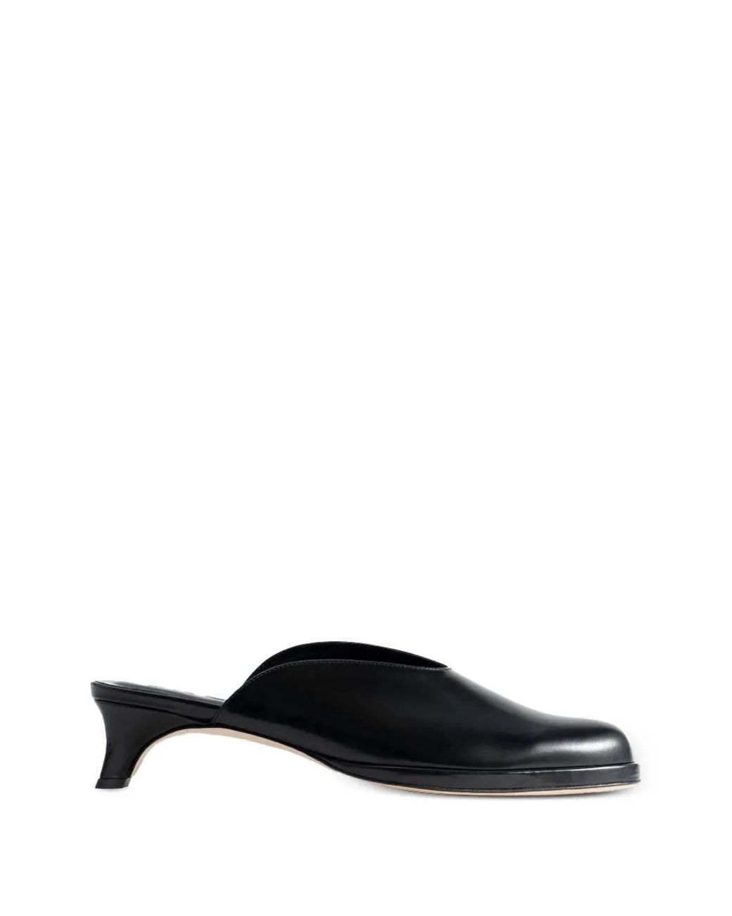 By Far Black Mules Baby En Cuir Verni