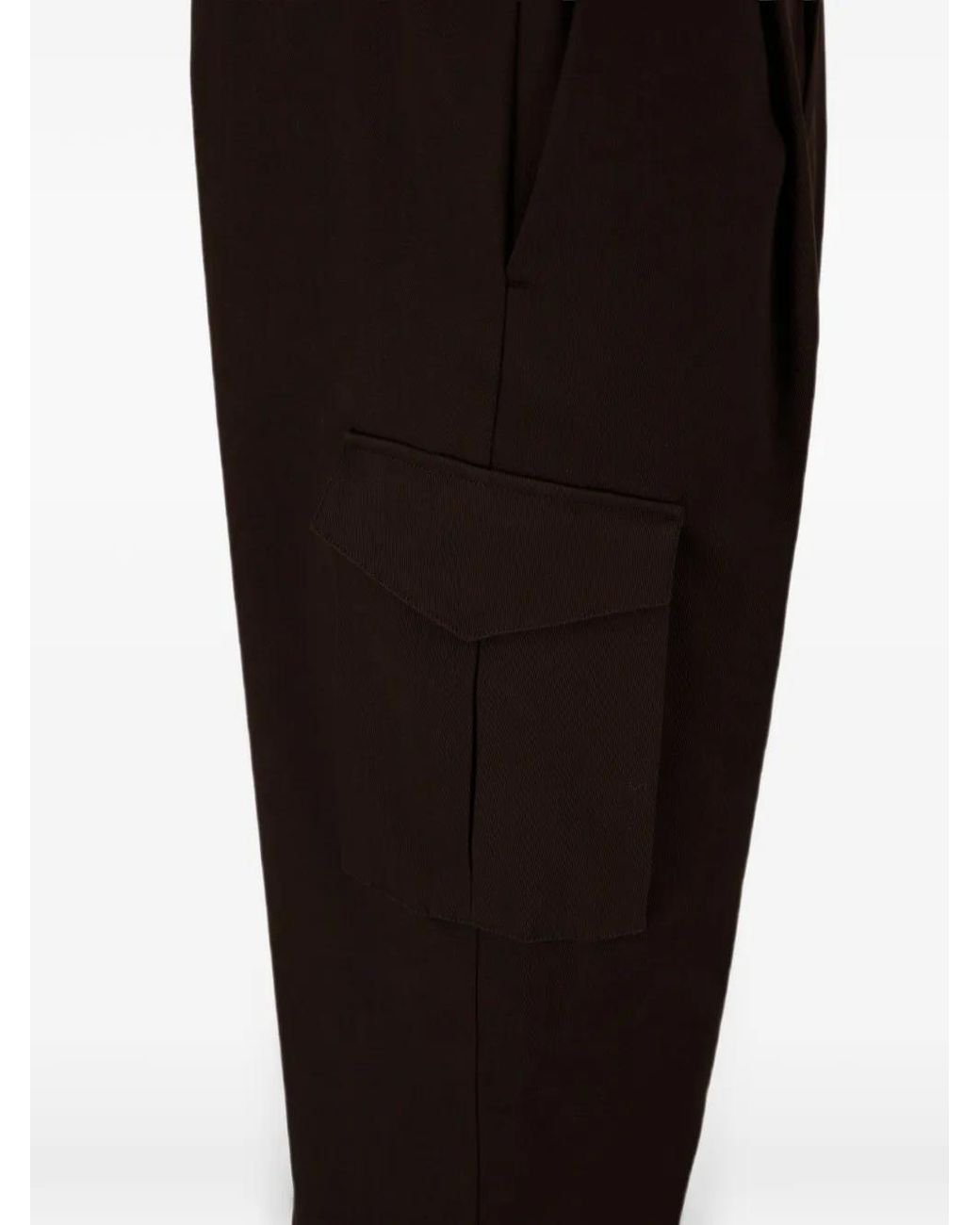 Herno Brown Drawstring Straight-Leg Trousers for men