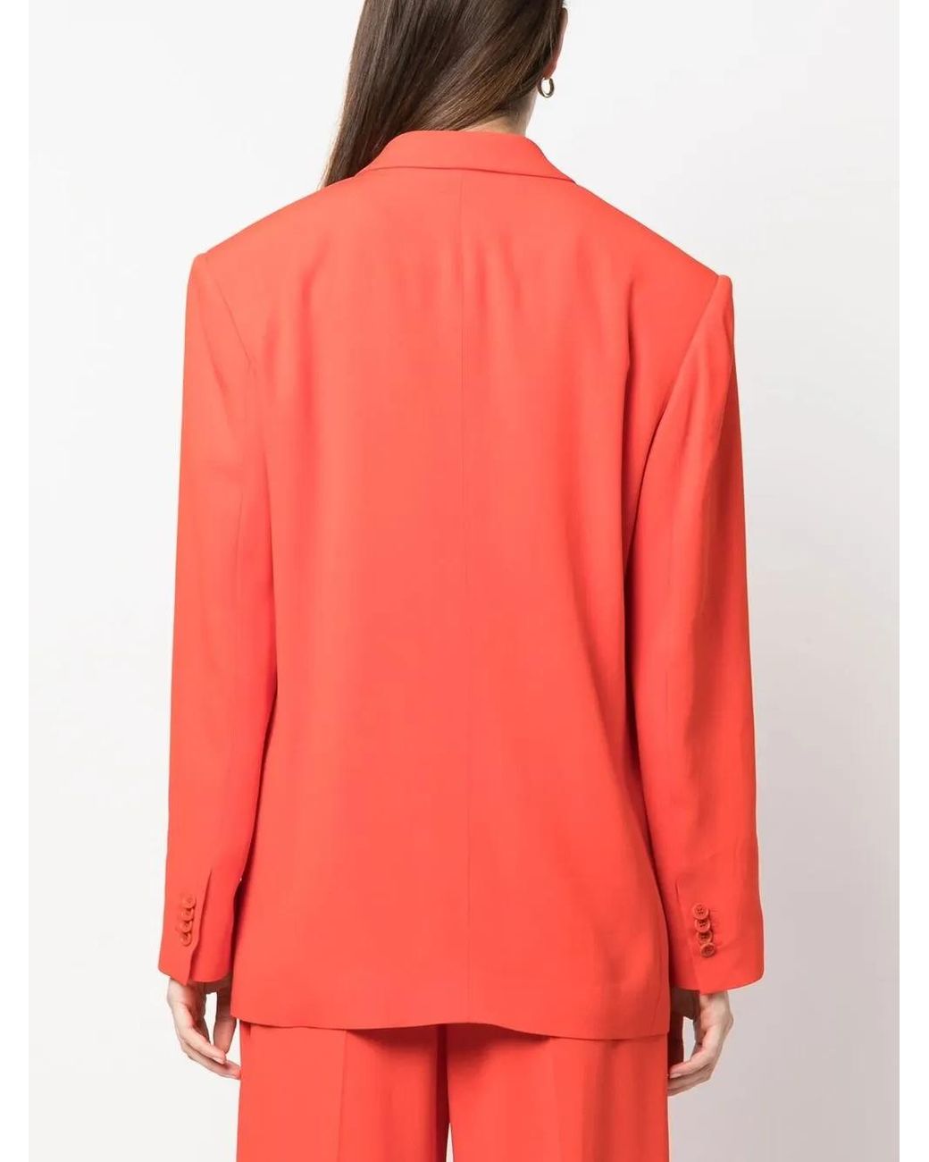 Aspesi Red Single-Breasted Blazer