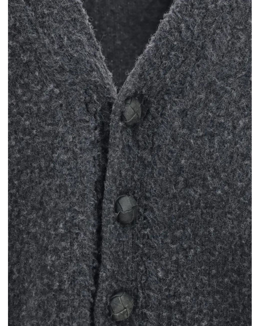 Golden Goose Deluxe Brand Black Casentino-Effect Wool Cardigan