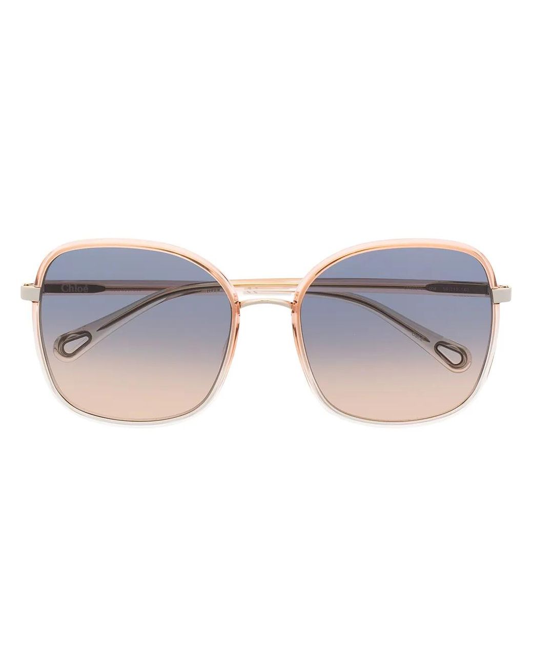 Chloé Gray Lunettes De Soleil Franky À Monture Carrée
