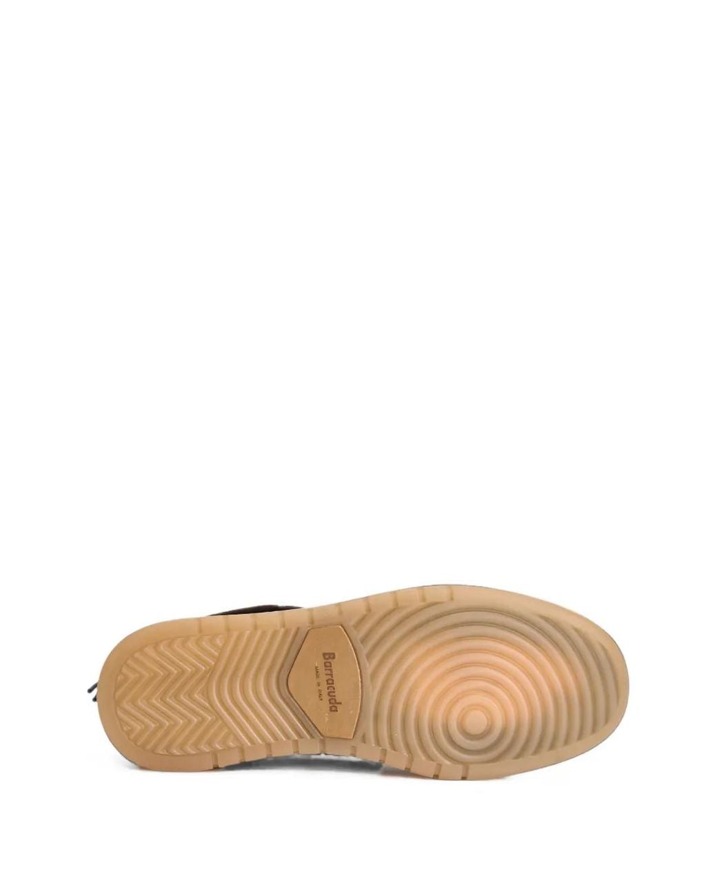 Barracuda Brown Guga Suede Perforated Sneakers for men