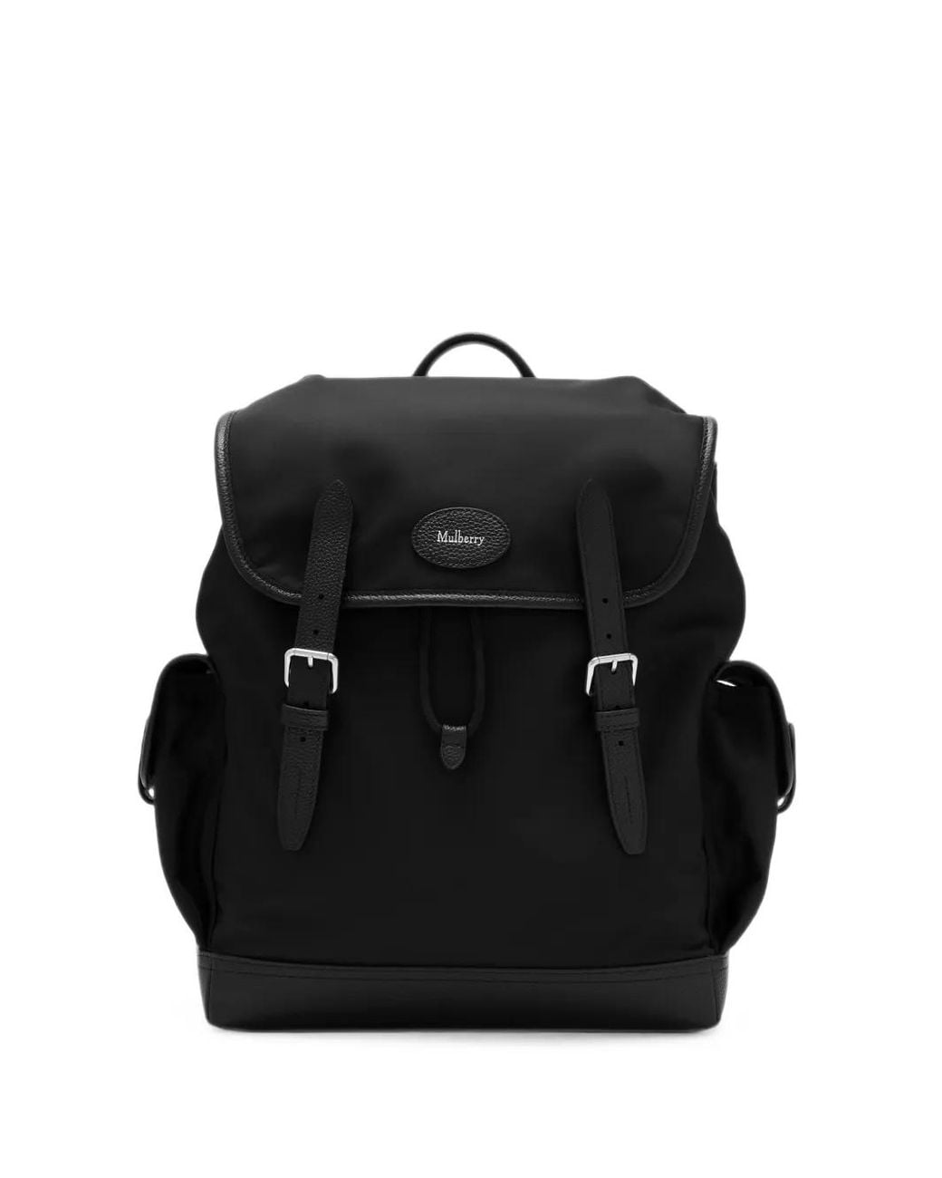 Mulberry Black Heritage Buckle-Fastening Backpack for men