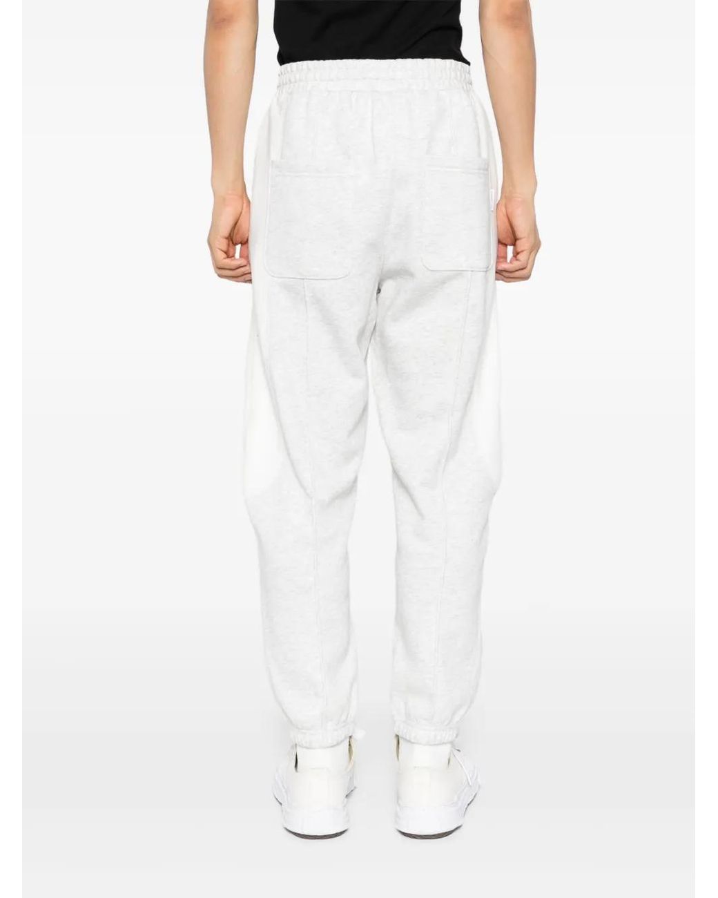 FIVE CM White Panelled Track Pants for men