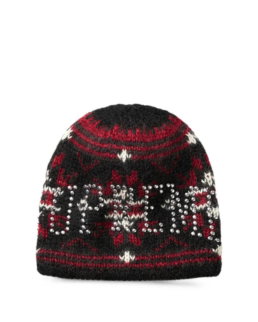 Supreme Red Studded Beanie Hat