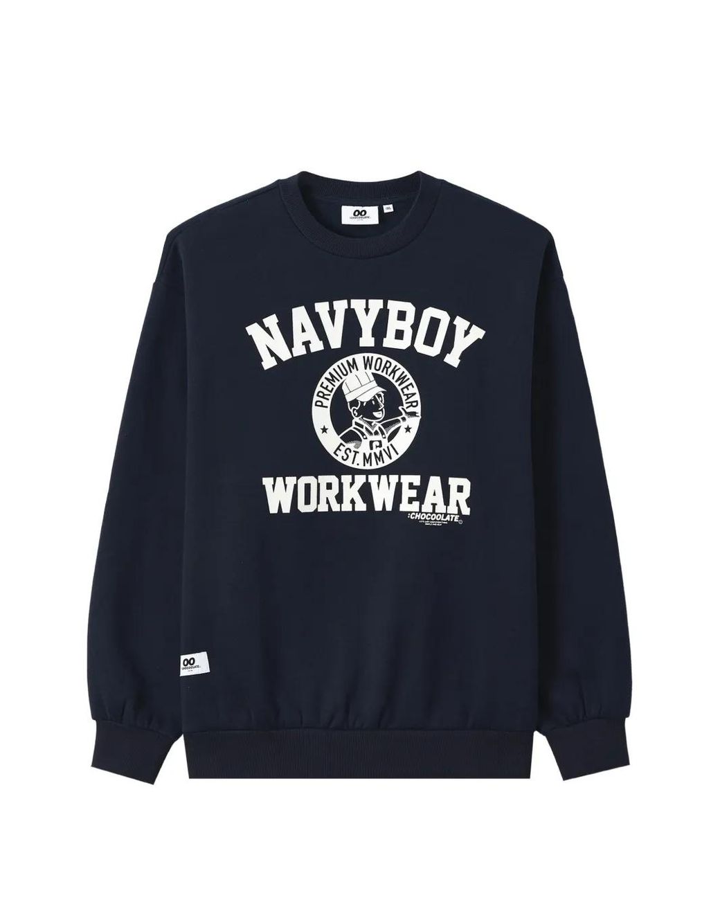 Chocoolate Blue Graphic-Print Sweatshirt for men