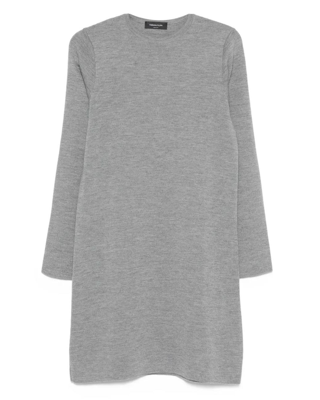 Fabiana Filippi クルーネック ドレス グレー | Lyst