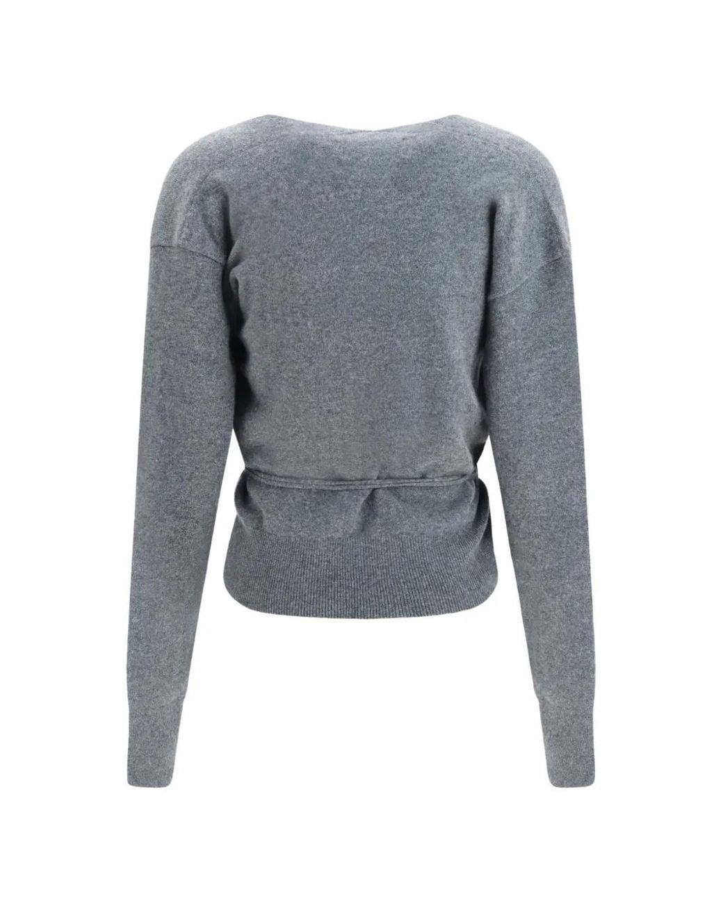 Extreme Cashmere Blue Ella Wrap-Tie Sweater