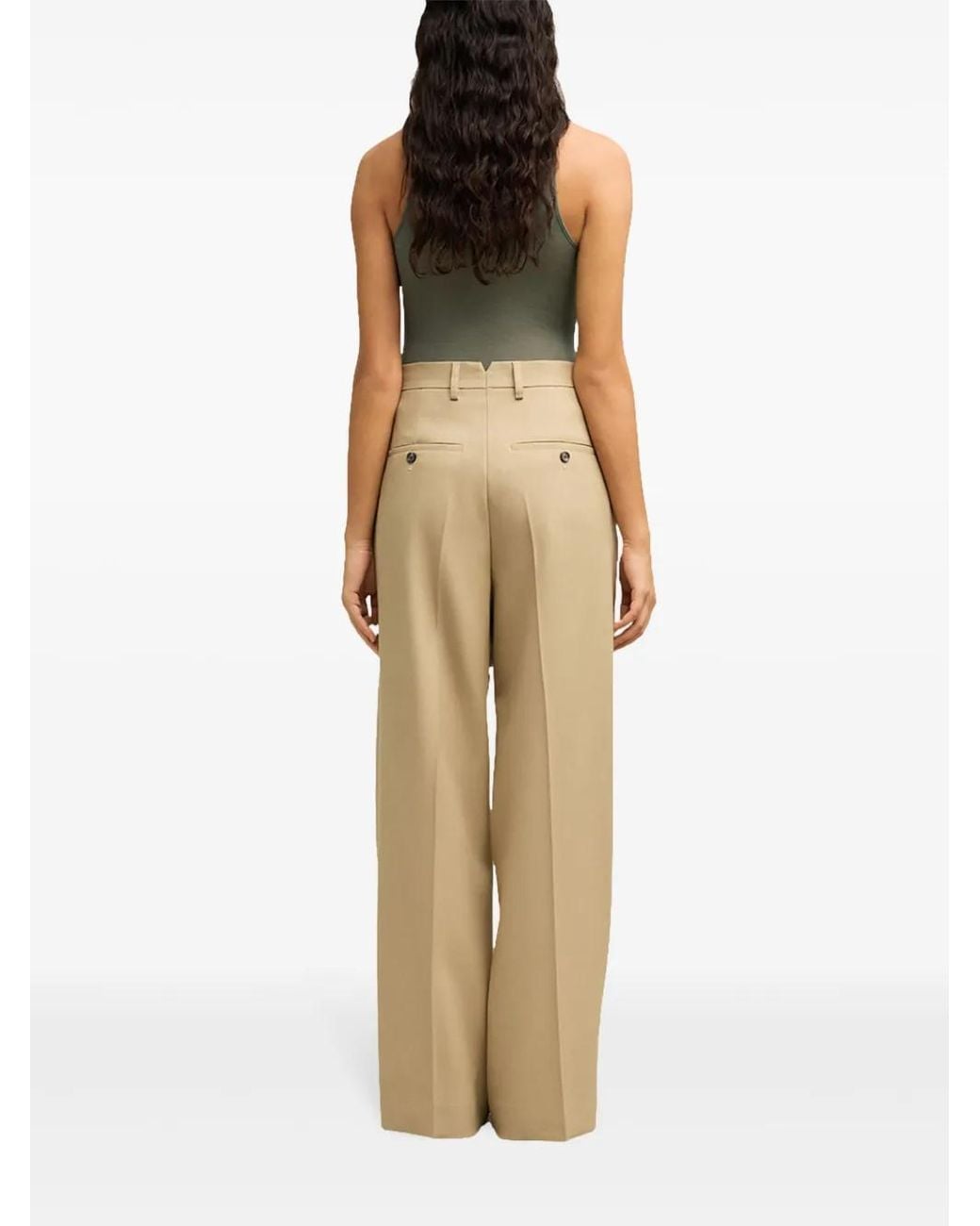 AMI Natural Large Fit Trousers