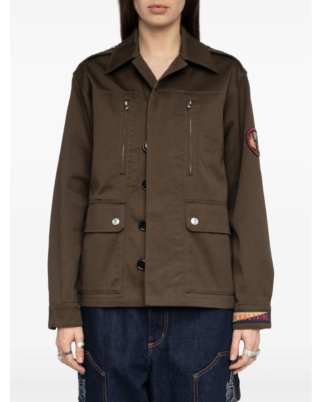 Zadig & Voltaire Brown Kid Jacket