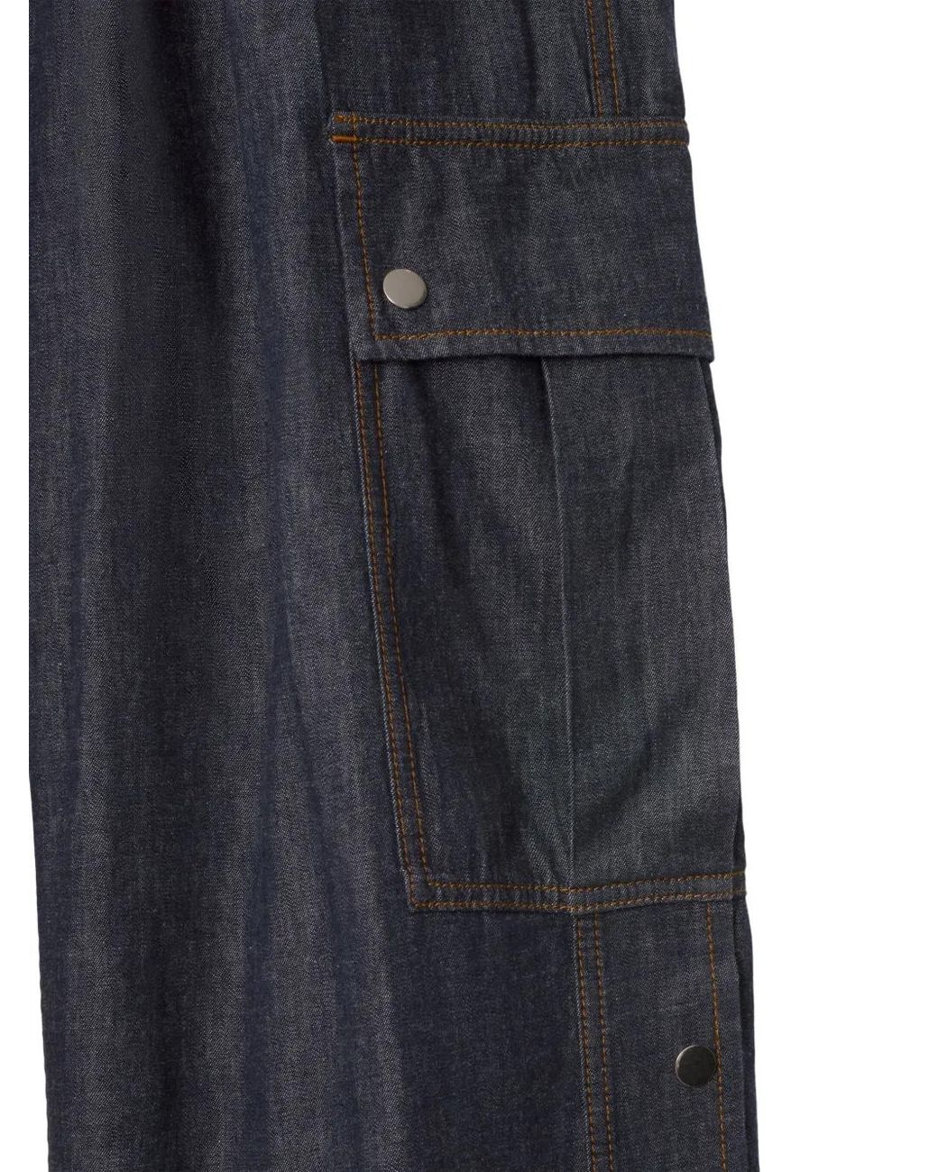 Burberry Blue Cargo Jeans