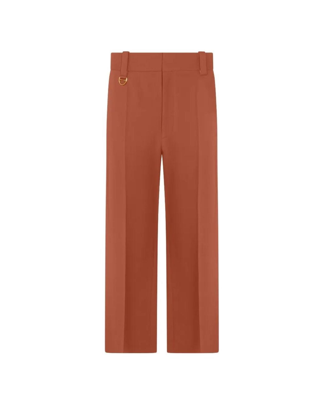 Chloé Brown D-Ring Detail Trousers
