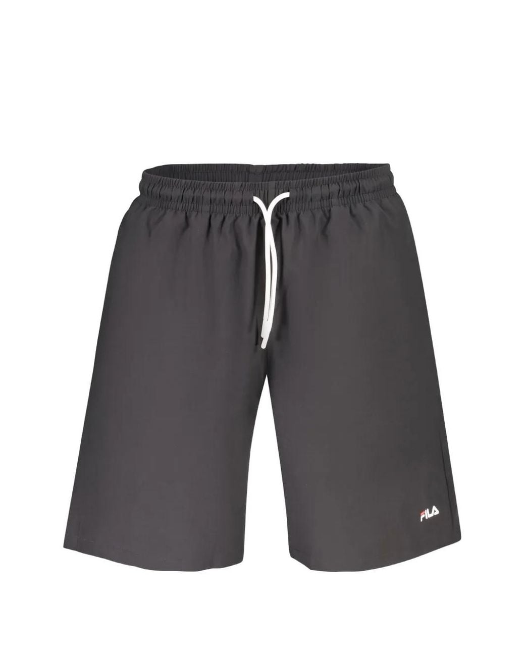 Fila Gray Tinelli Logo-Print Drawstring Swim Shorts for men