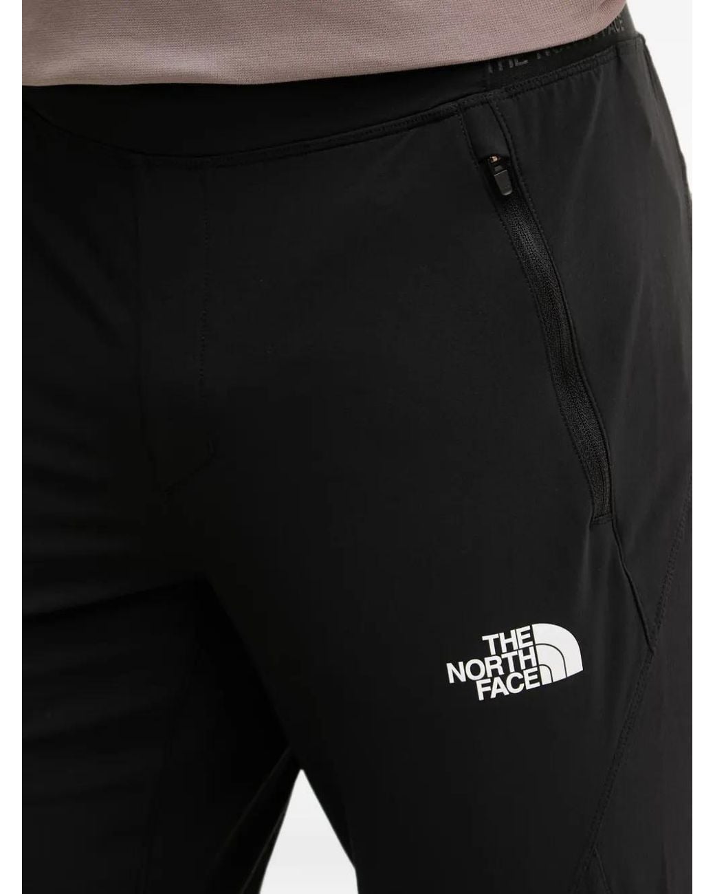 The North Face Black Circadian Logo-Print Panelled Hiking Trousers for men