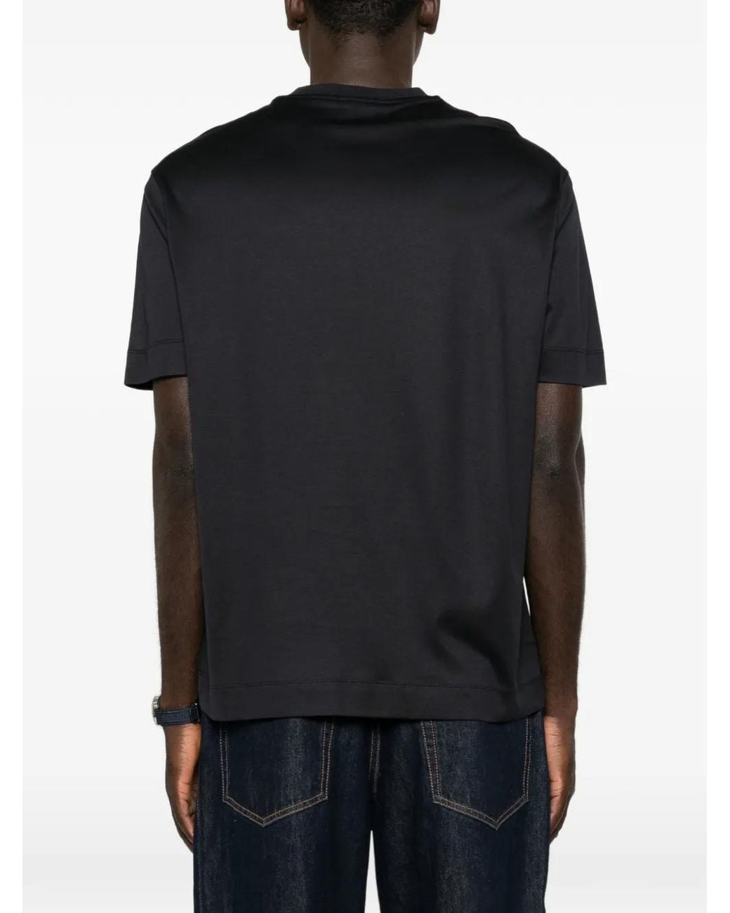 Emporio Armani Black Logo T-Shirt for men