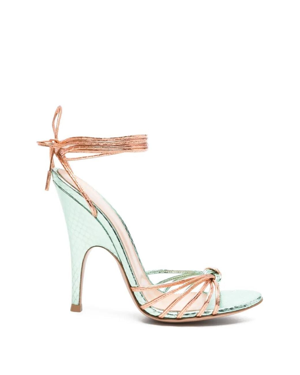 Gianvito Rossi White Ricaye Round-Toe Sandals