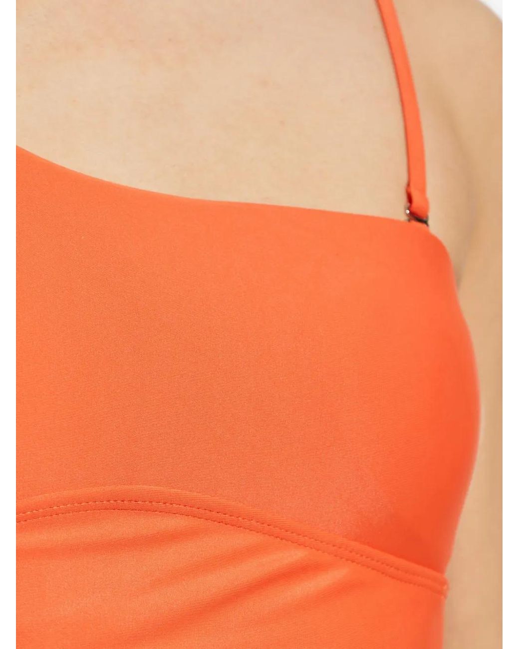 Rethinkit Studios Orange One-Shoulder Bikini Top