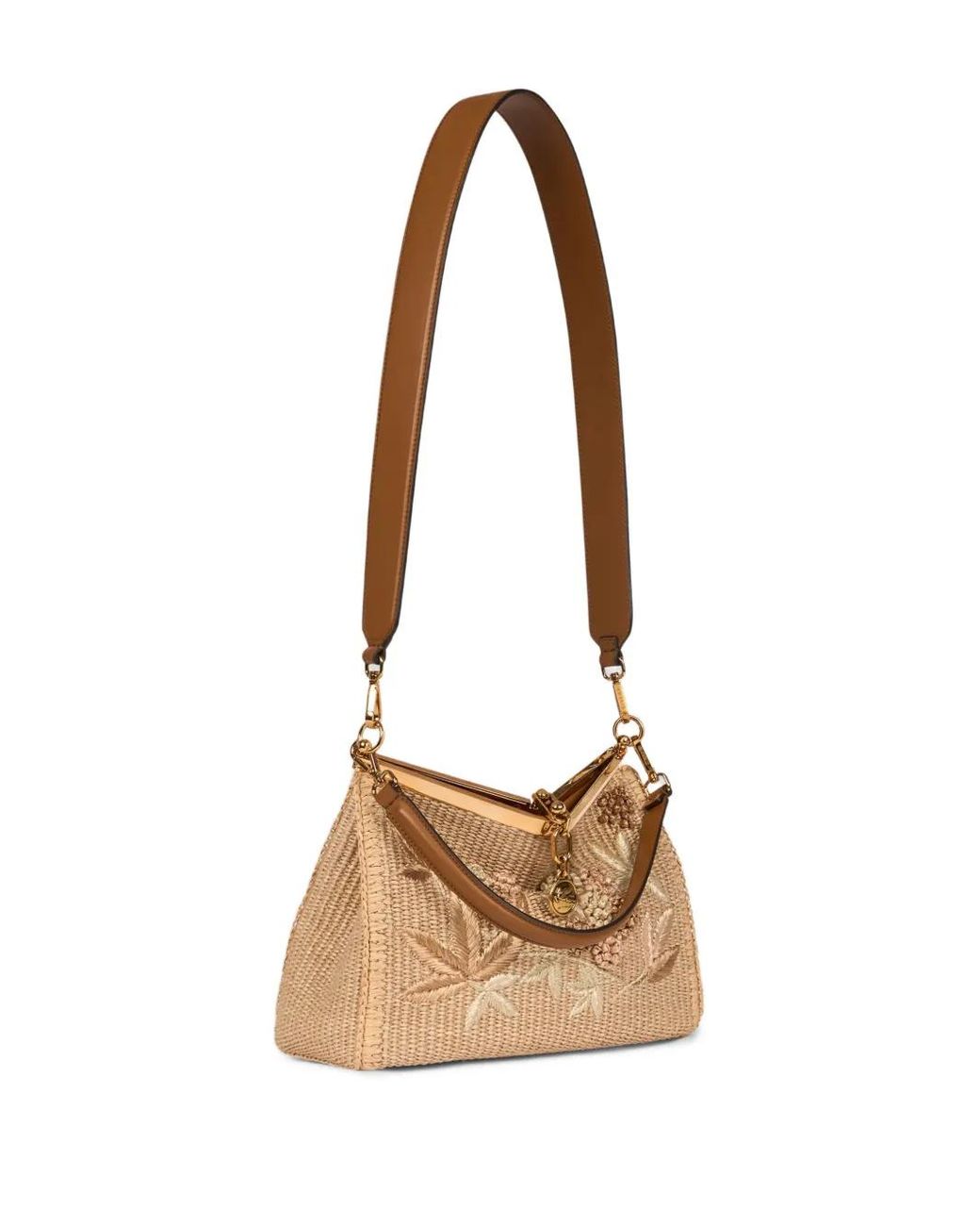 Etro White Medium Vela Shoulder Bag