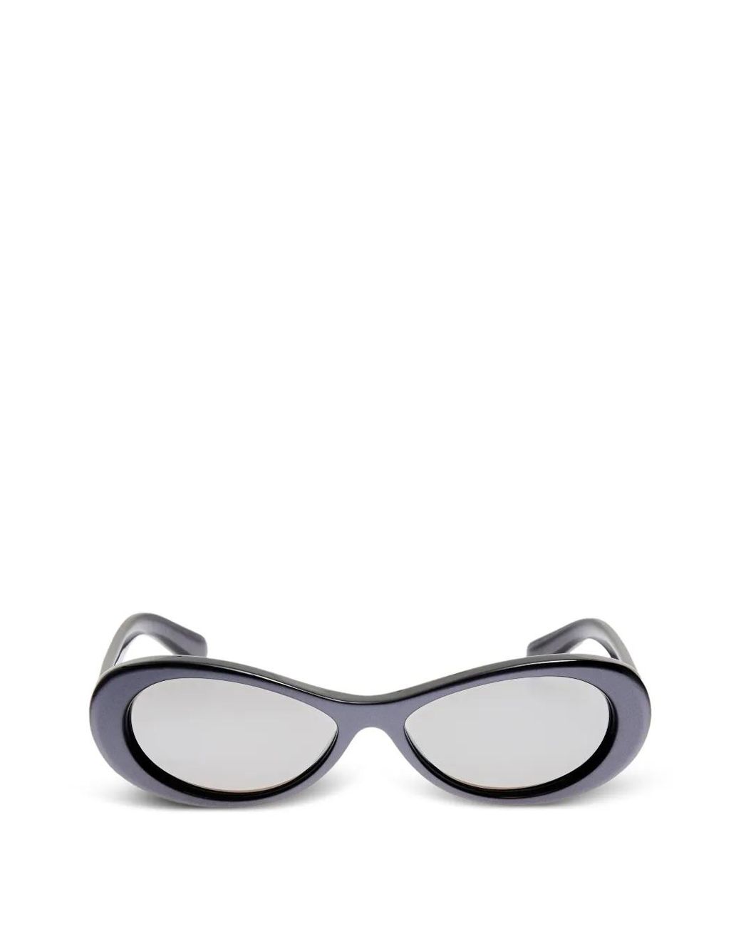 Jacquemus White Nuvola Oval-Frame Sunglasses